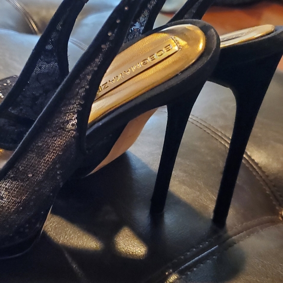 BCBGMaxAzria black sling back heels Pippa Size 7 - Picture 5 of 15
